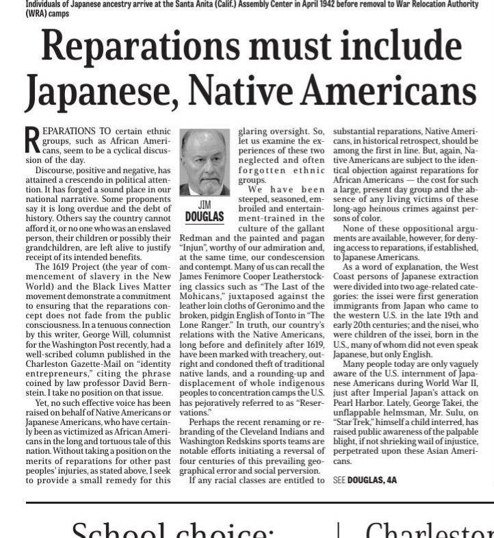 Op-Ed on Japanese American Internment During World War II